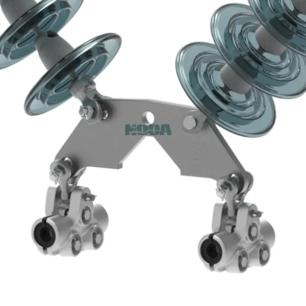 glass insulator V-string,V-type insulator string,toughened glass V-string