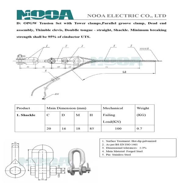 220 kv Single Suspension Fitting For Twin Conductor