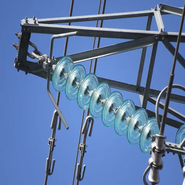 U120B Suspension Tempered Glass Insulator with Zinc Sleeve