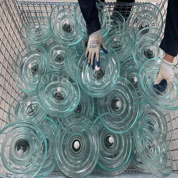 Isolateurs de disque de verre trempé