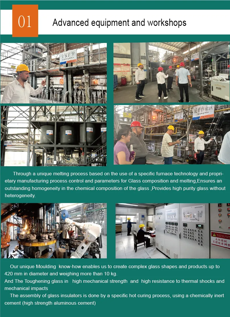 70kn U70b PS-70E Disc Suspension Glass Insulators