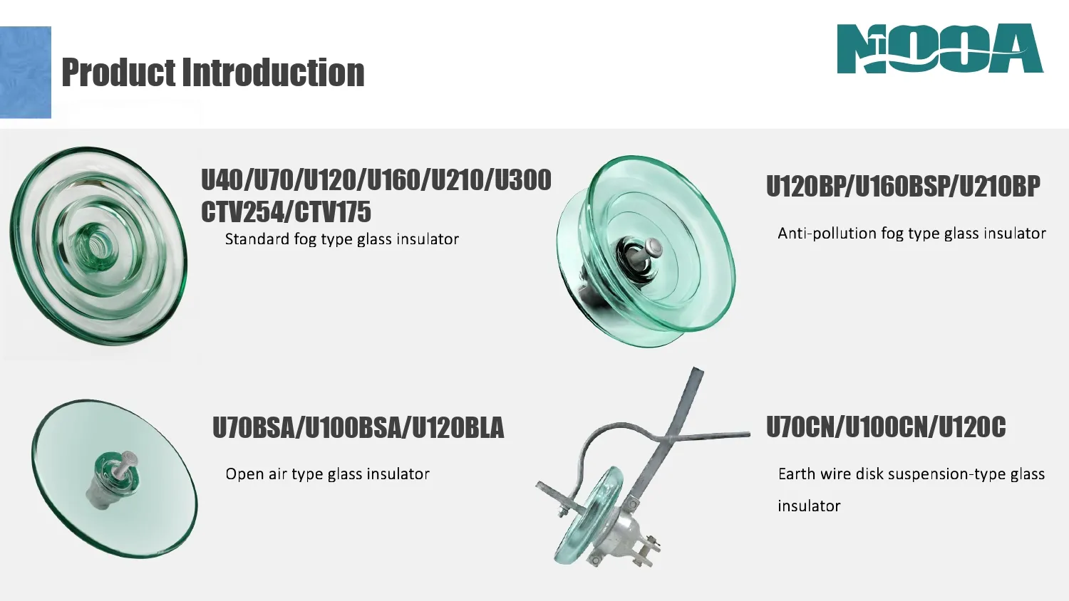 Nooa glass insulator Catalog