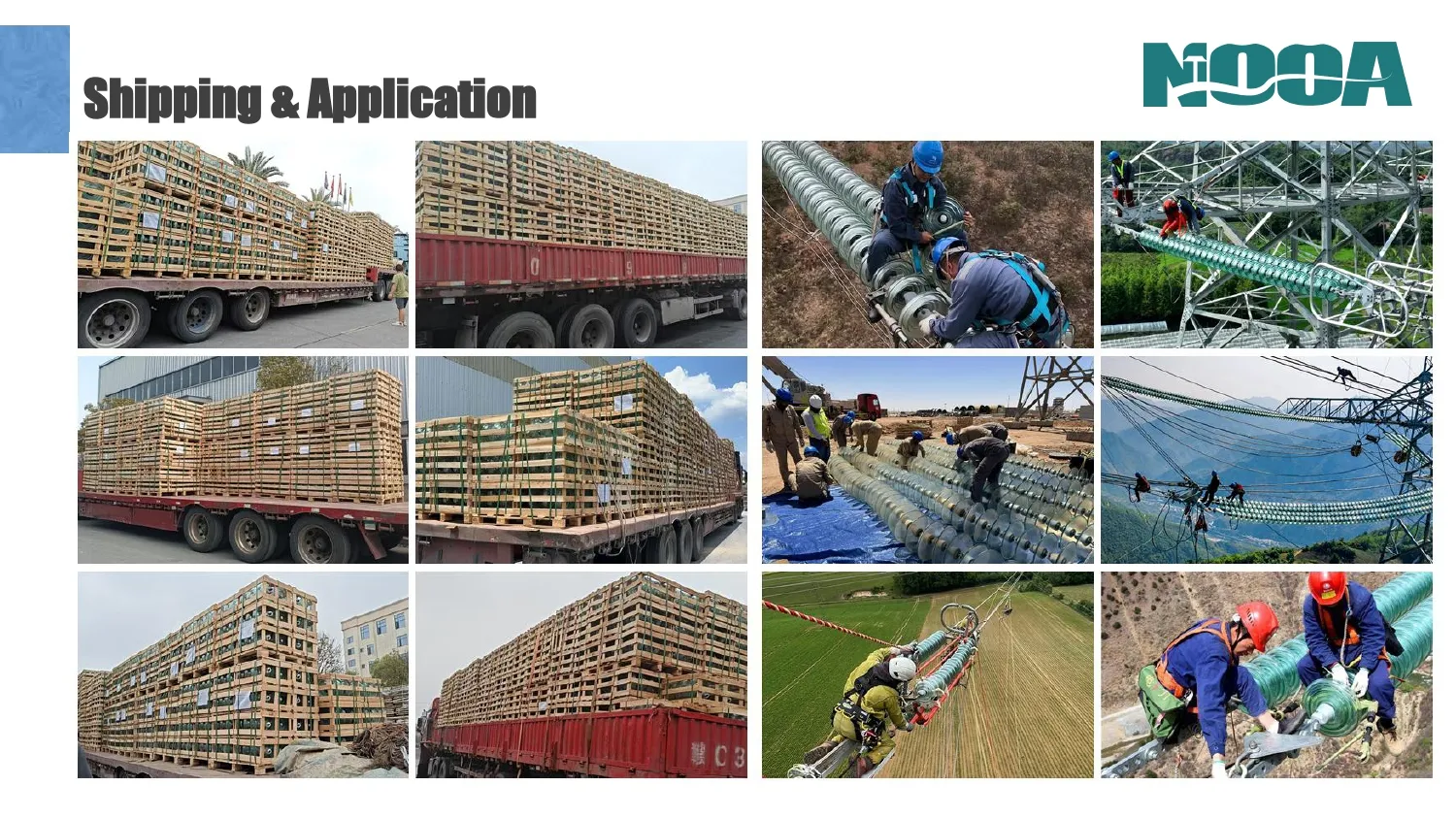 Nooa glass insulator shipping