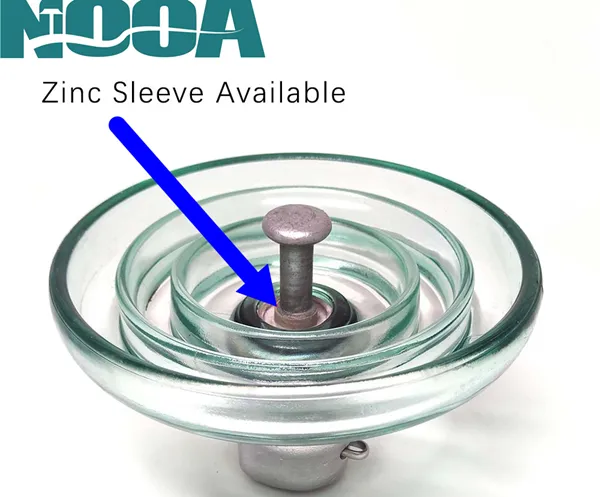 zinc sleeves glass insulator