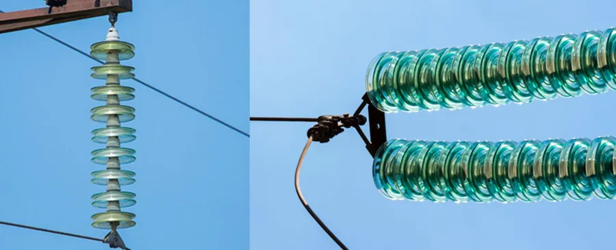 tension and suspention glass insulators