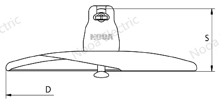 Open Air Type Glass Powerline Insulator