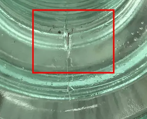 Crack Defects in Glass Insulators