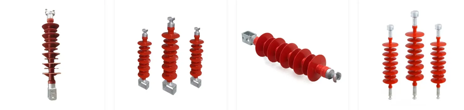 Composite station post insulators