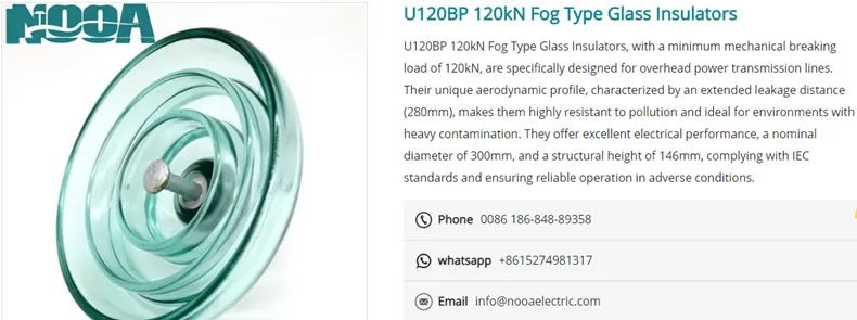 u120bp glass insulators